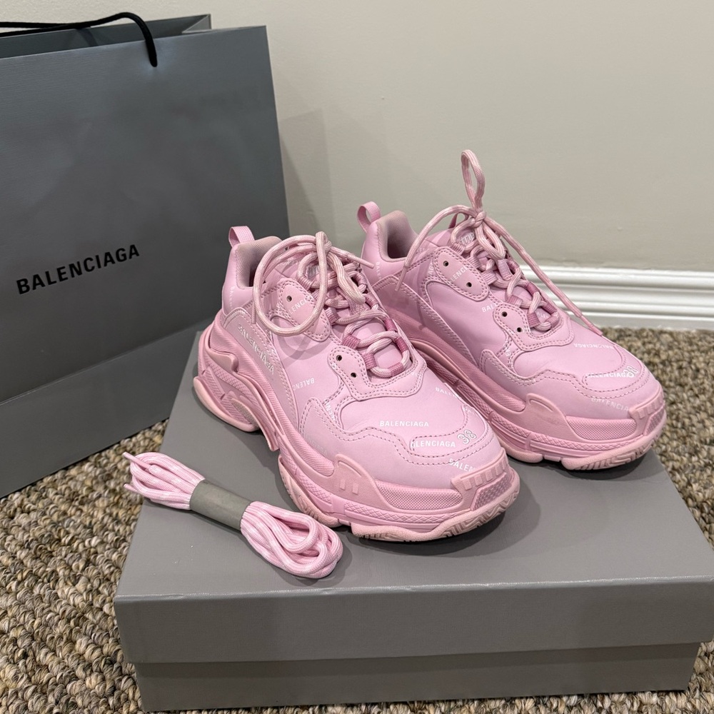 Triple S Snickers Allover logo Balenciaga